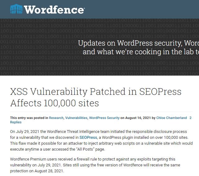 Vulnerabilidad critica en plugin SEOPress WordPress permitiria hackear mas de 100000 sitios web