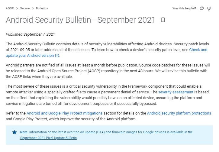 La mas reciente actualizacion de seguridad de Android corrige 40 vulnerabilidades Google